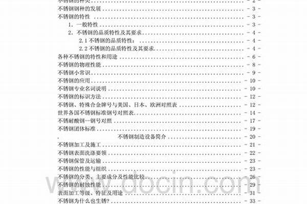 不锈钢材料知识大全/a_不锈钢材料知识大全