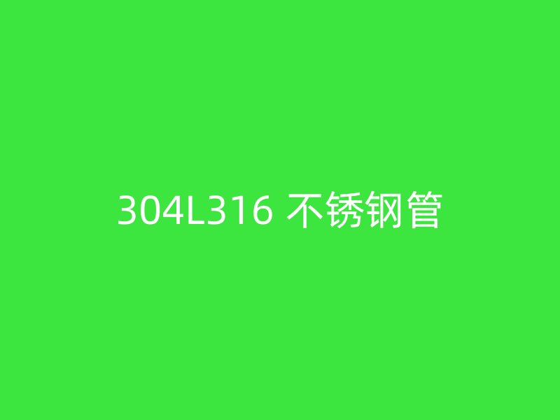 304L316 不锈钢管