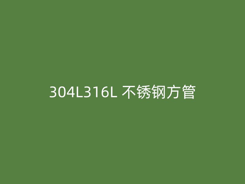 304L316L 不锈钢方管