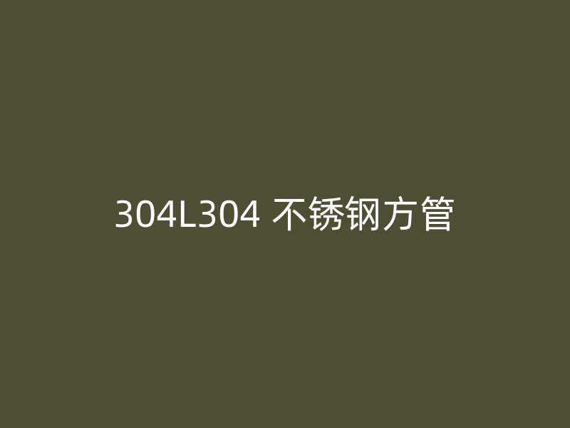 304L304 不锈钢方管