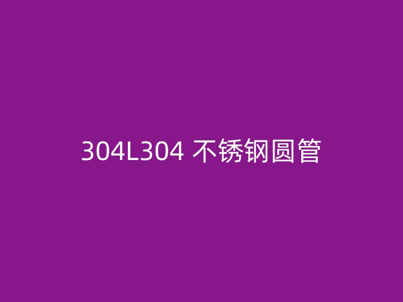 304L304 不锈钢圆管