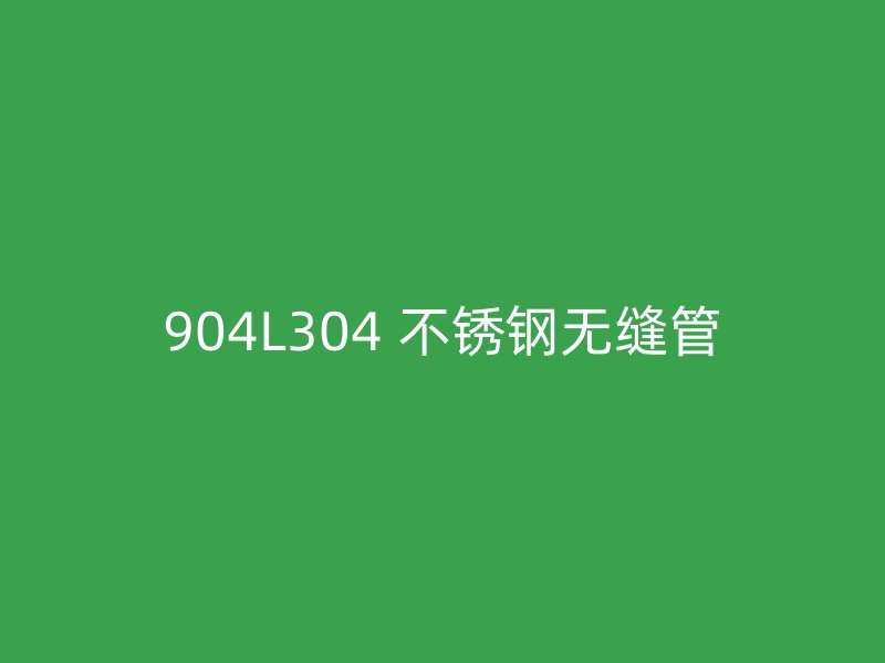 904L304 不锈钢无缝管