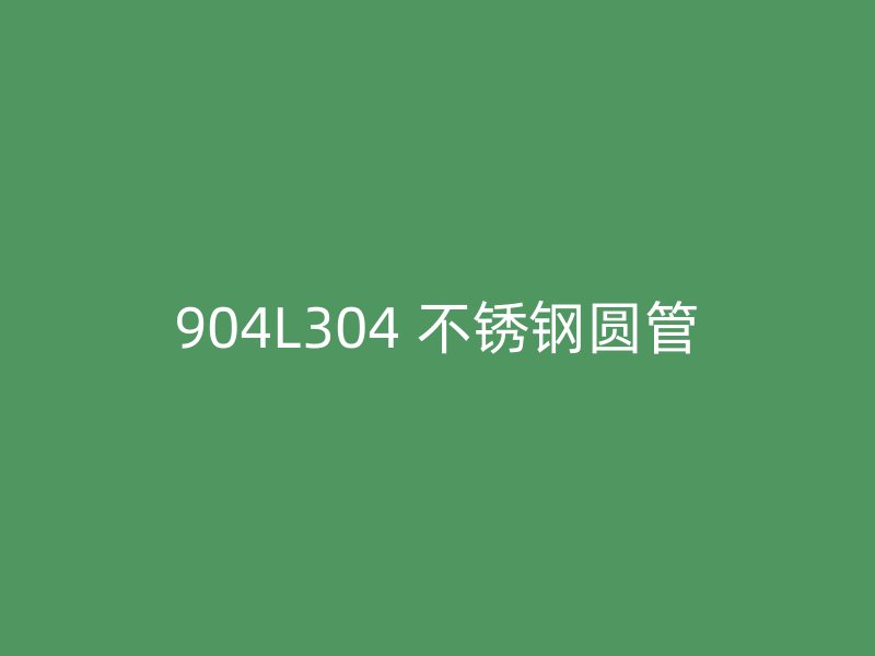 904L304 不锈钢圆管