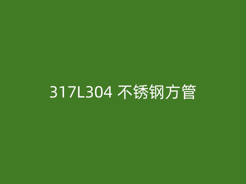 317L304 不锈钢方管