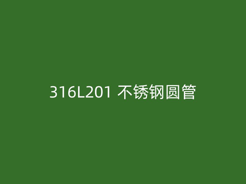 316L201 不锈钢圆管