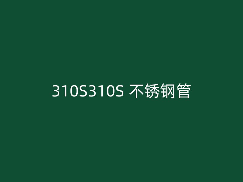 310S310S 不锈钢管