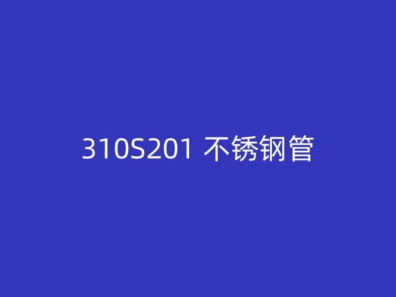 310S201 不锈钢管