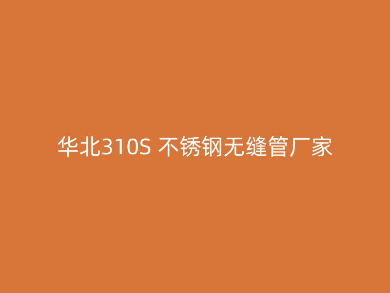 华北310S 不锈钢无缝管厂家
