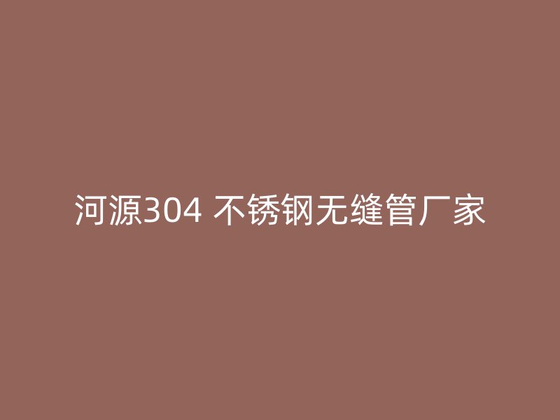 河源304 不锈钢无缝管厂家