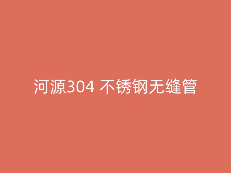 河源304 不锈钢无缝管