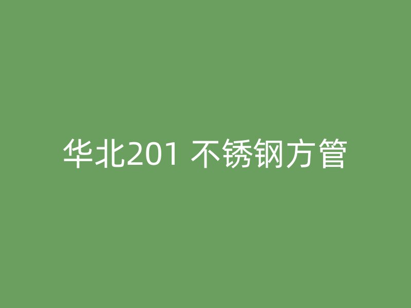 华北201 不锈钢方管