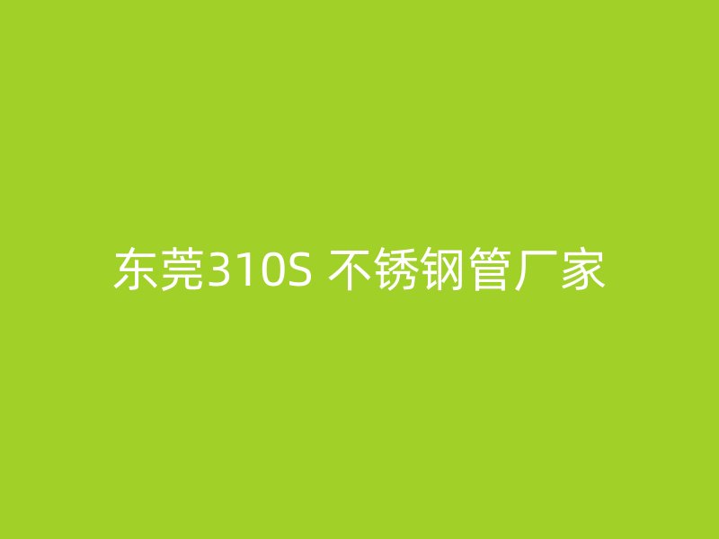 东莞310S 不锈钢管厂家