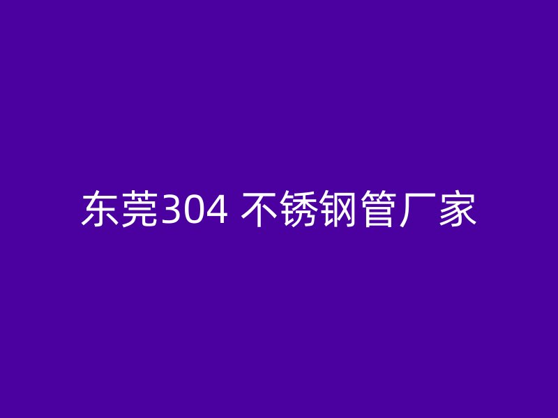 东莞304 不锈钢管厂家