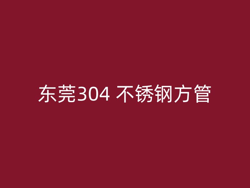 东莞304 不锈钢方管