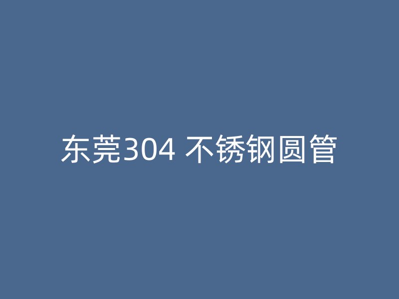 东莞304 不锈钢圆管