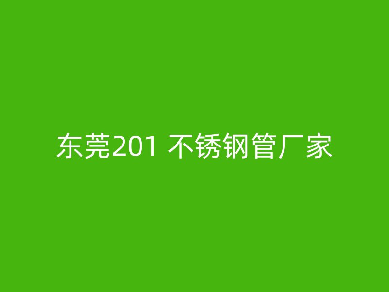 东莞201 不锈钢管厂家