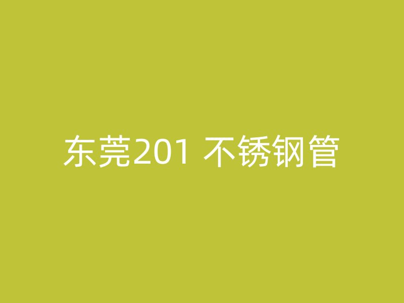 东莞201 不锈钢管
