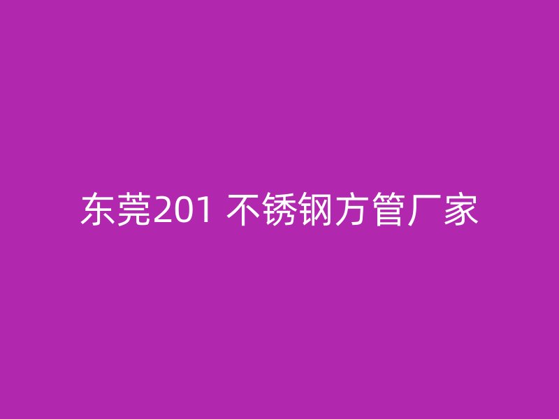 东莞201 不锈钢方管厂家