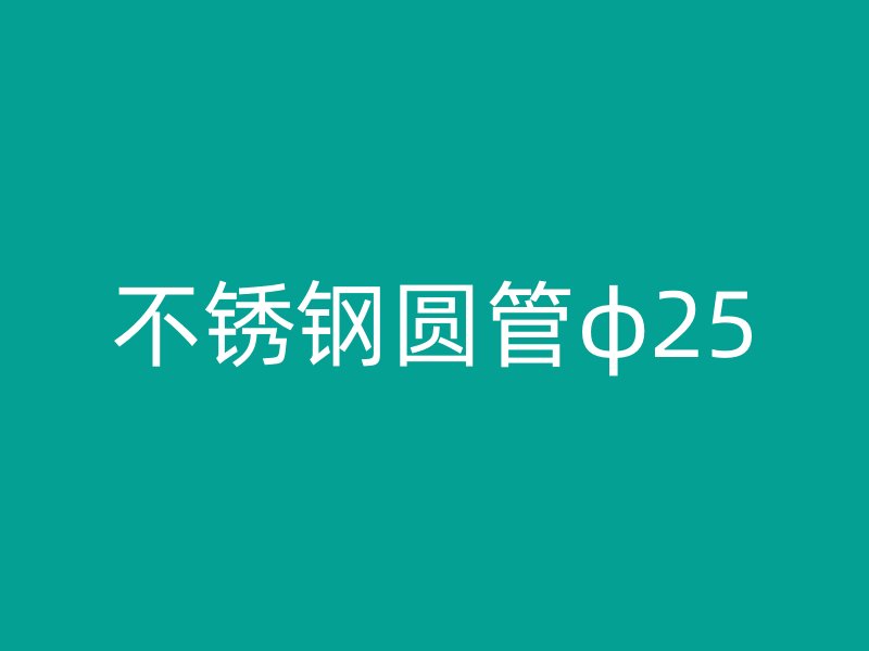不锈钢圆管φ25