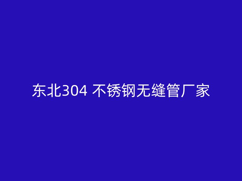 东北304 不锈钢无缝管厂家